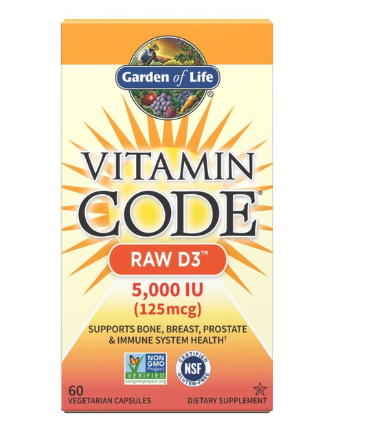 Vitamina D3 5000 Iu - GARDEN OF LIFE