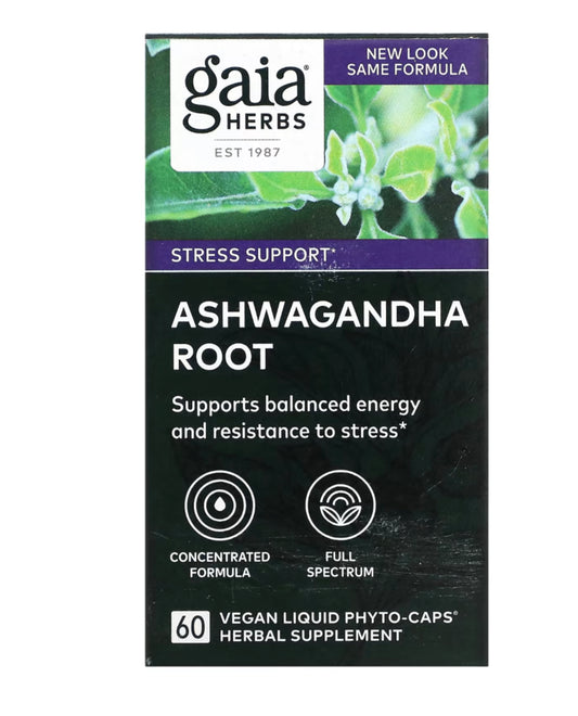 Ashwagandha Root - 60 cápsulas GAIA HERBS