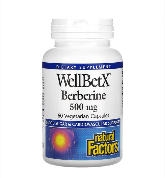 Berberina 500 mg - NATURAL FACTORS